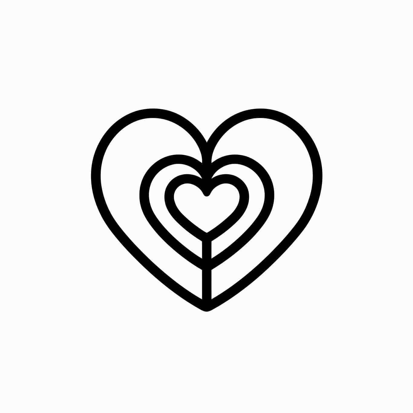 Nested Heart Motif Design