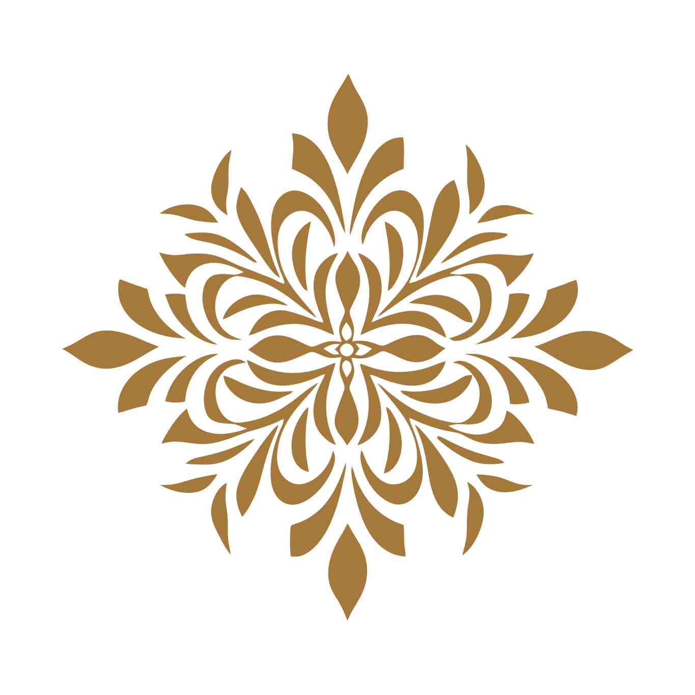 Elegant Floral Gold Motif